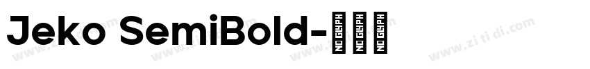 Jeko SemiBold字体转换